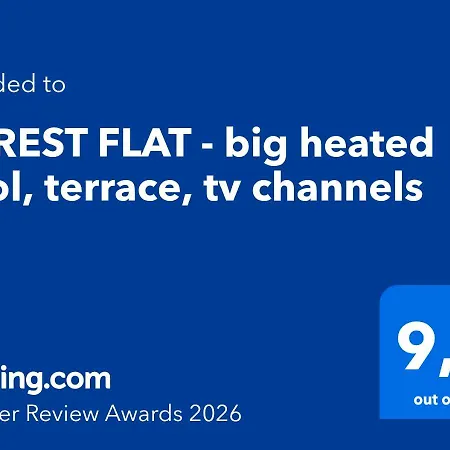 Forest Flat - Big Heated Pool, Terrace, Tv Channels